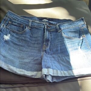 Old Navy Women's Distressed Blue Jean Shorts